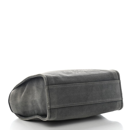Chanel Canvas Small Deauville Tote Grey 4 of 10