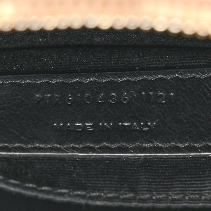 Saint Laurent Grain De Poudre Matelasse Chevron Quilted Round Vinyle Camera Bag Dark Beige 7 of 12