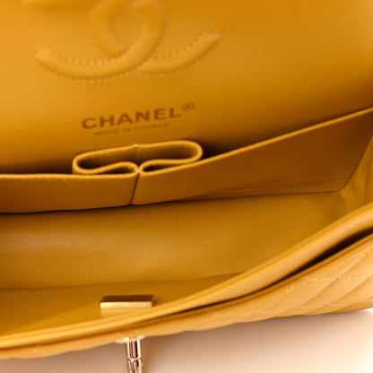 Chanel Caviar Quilted Small Double Flap Yellow 5 of 11
