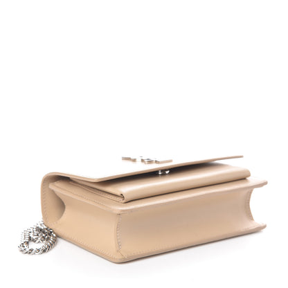 Saint Laurent Calfskin Monogram Sunset Chain Wallet Nude Powder 4 of 9