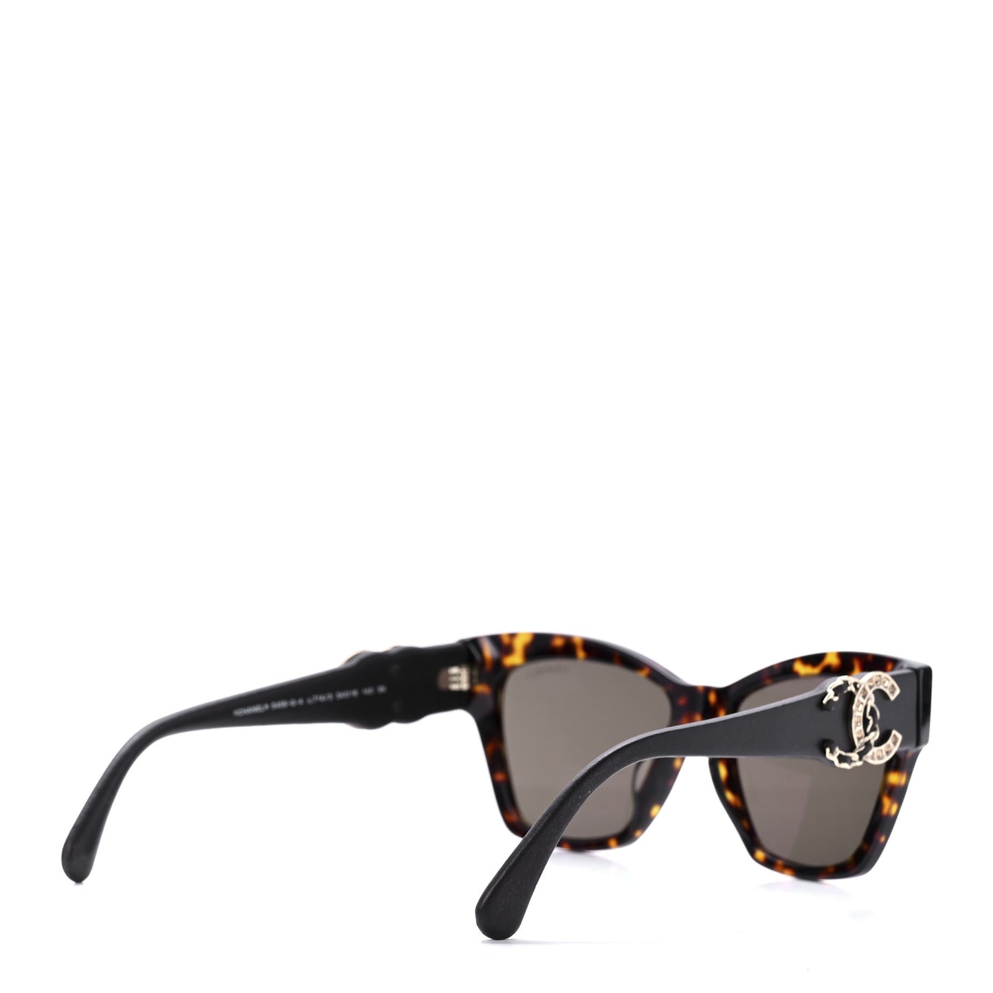 Acetate Square Cat Eye CC Sunglasses 5456 Tortoise
