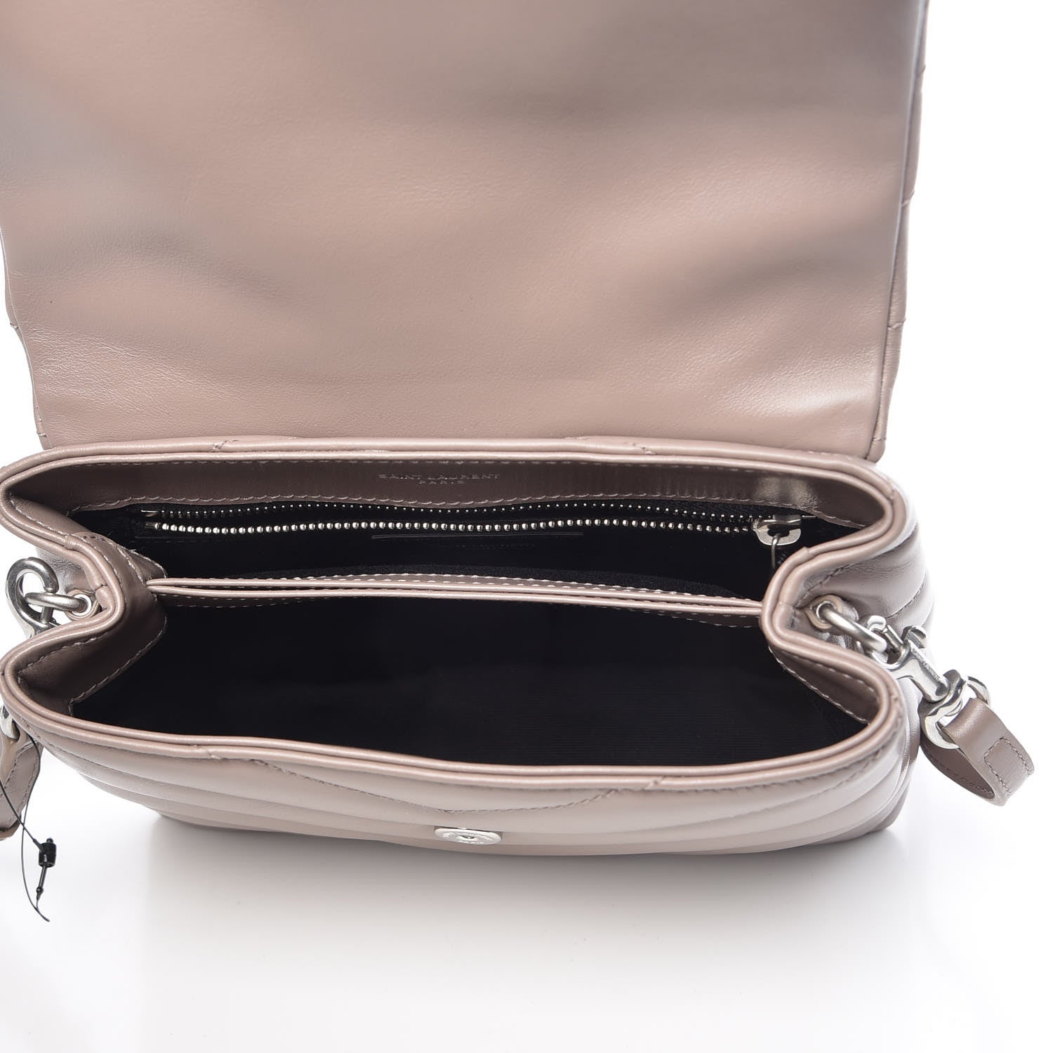 Saint Laurent Calfskin Y Quilted Monogram Toy Loulou Crossbody Bag Pink 5 of 10