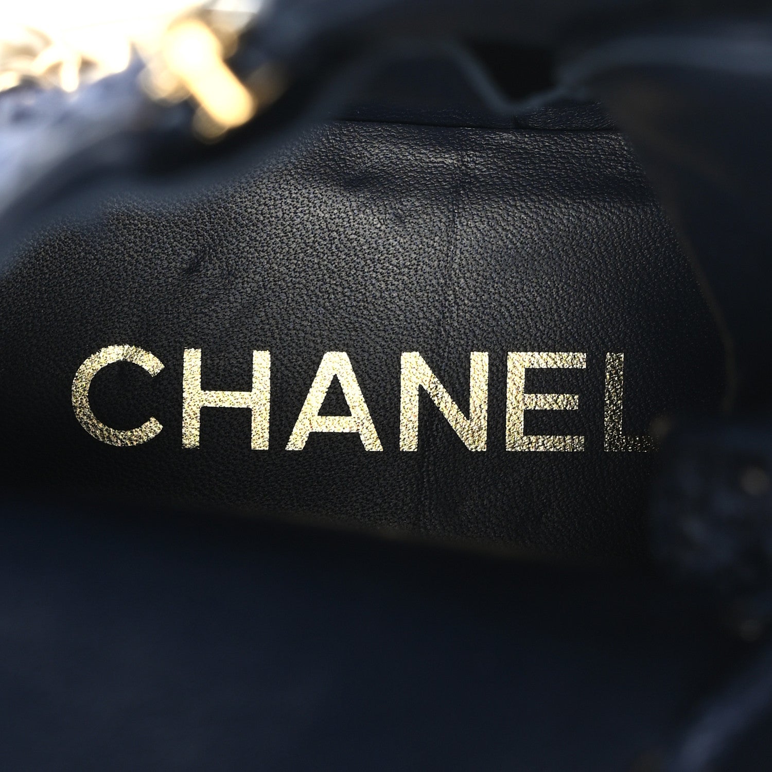 Chanel Tweed Calfskin Chain Lace Up Combat Boots 39 Navy Black 7 of 8