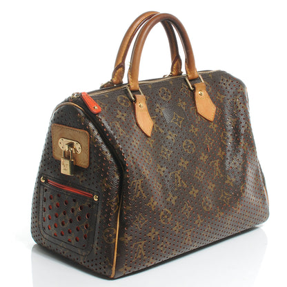 Louis Vuitton Monogram Perforated Speedy 30 Orange 3 of 8