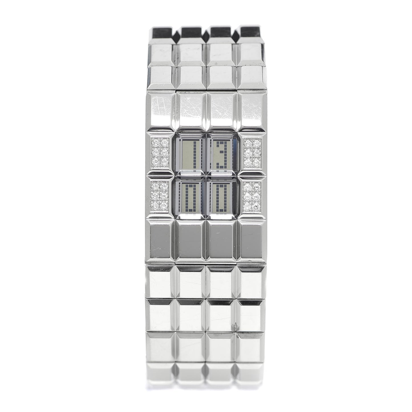 Stainless Steel Diamond 24mm Chocolat Digital Quartz Watch