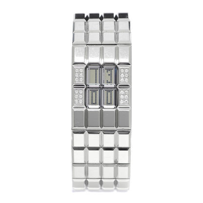 Chanel Stainless Steel Diamond 24mm Chocolat Digital Quartz Watch 1 of 5
