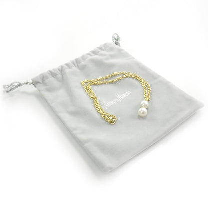 David Yurman 18k Gold Pave Diamond and Tahitian Pearl Necklace 4 of 4