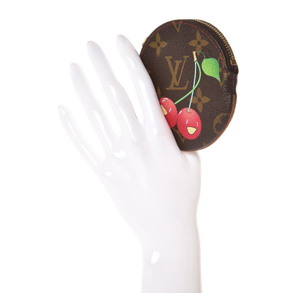Louis Vuitton Monogram Cerises Round Coin Purse 2 of 11