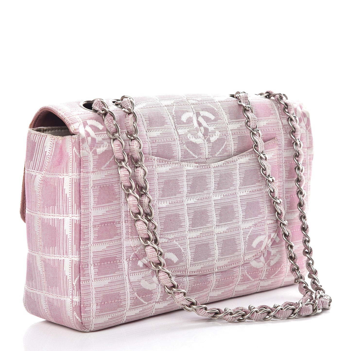 Nylon Medium Travel Flap Pink