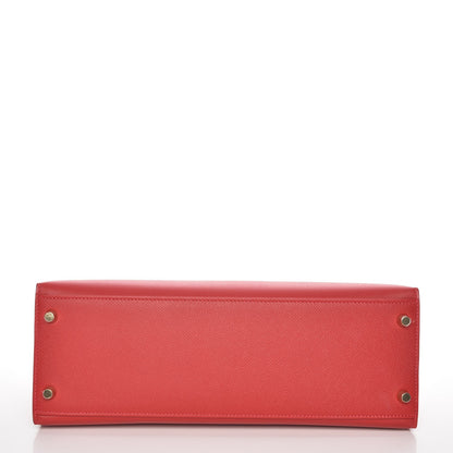 Hermes Epsom Kelly Sellier 32 Rouge Casaque 9 of 32