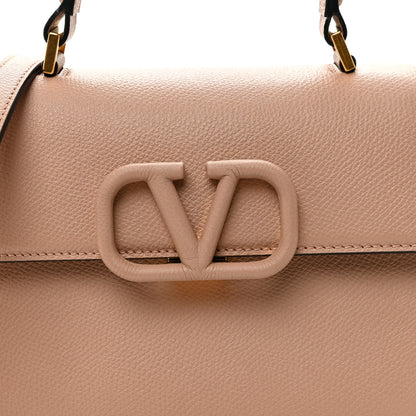 Valentino Garavani Grainy Calfskin Small VSling Top Handle Bag Poudre 7 of 9