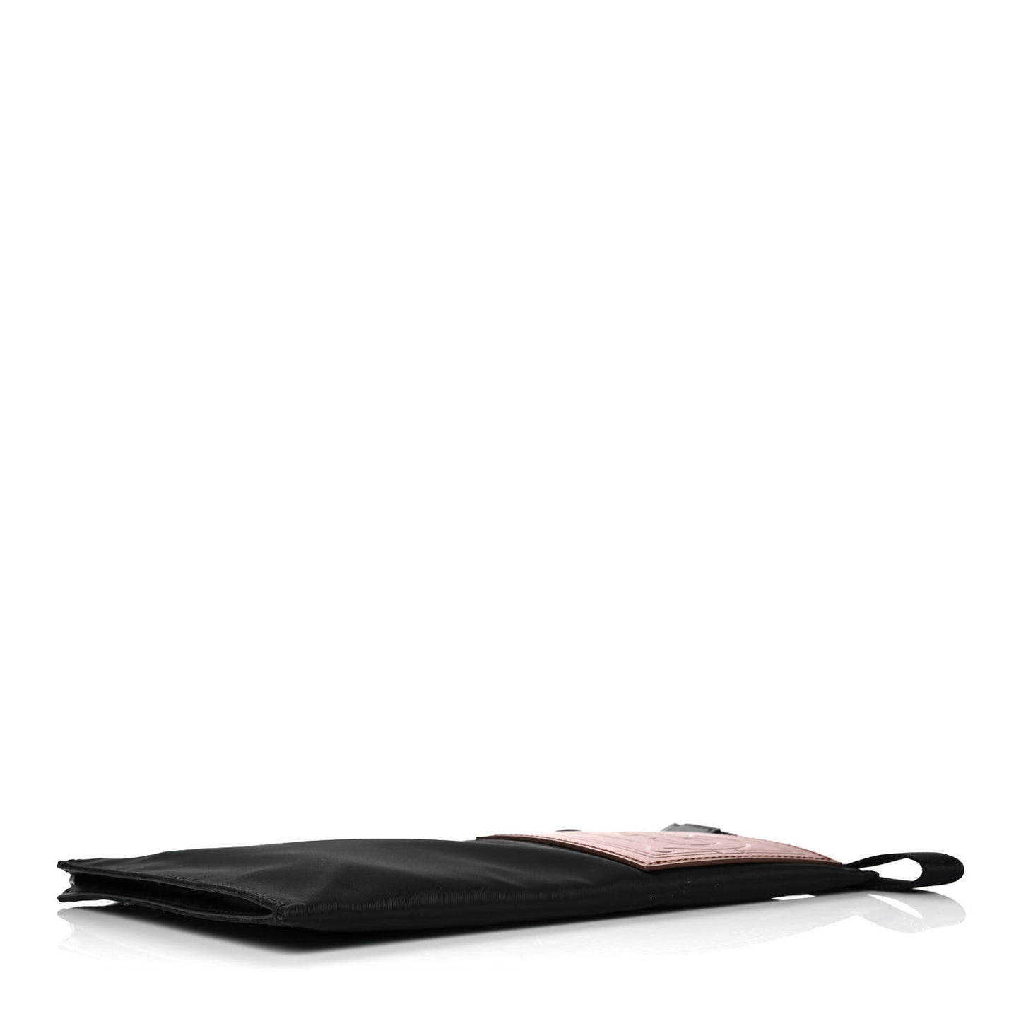 Nylon Edin Zip Pouch Black Brown