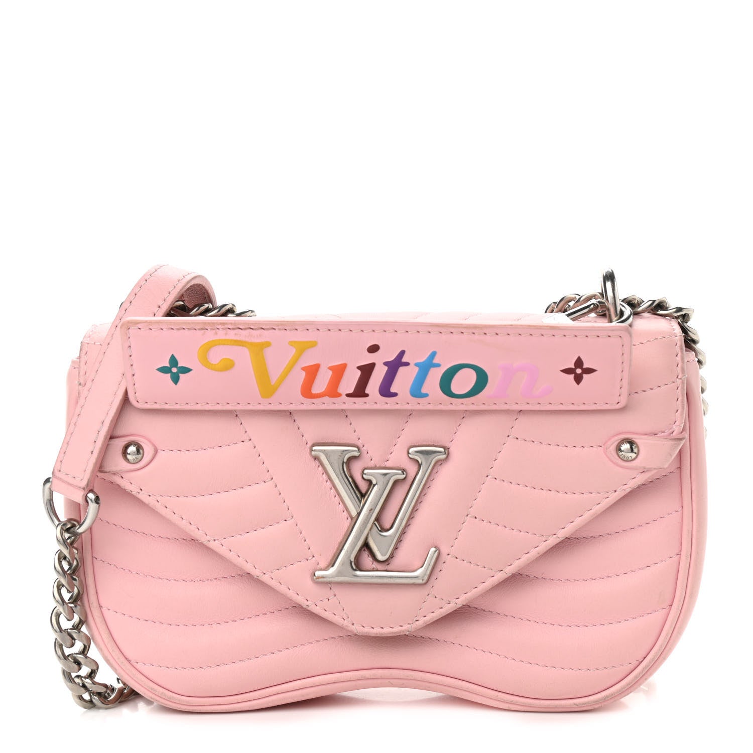 Louis Vuitton Calfskin New Wave Chain MM Smoothie Pink 1 of 16