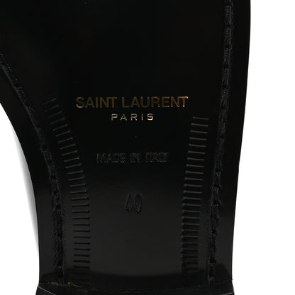 Saint Laurent Magnum Lux Calfskin Mens Le Loafer 15 Moccassins 40 Black 7 of 9