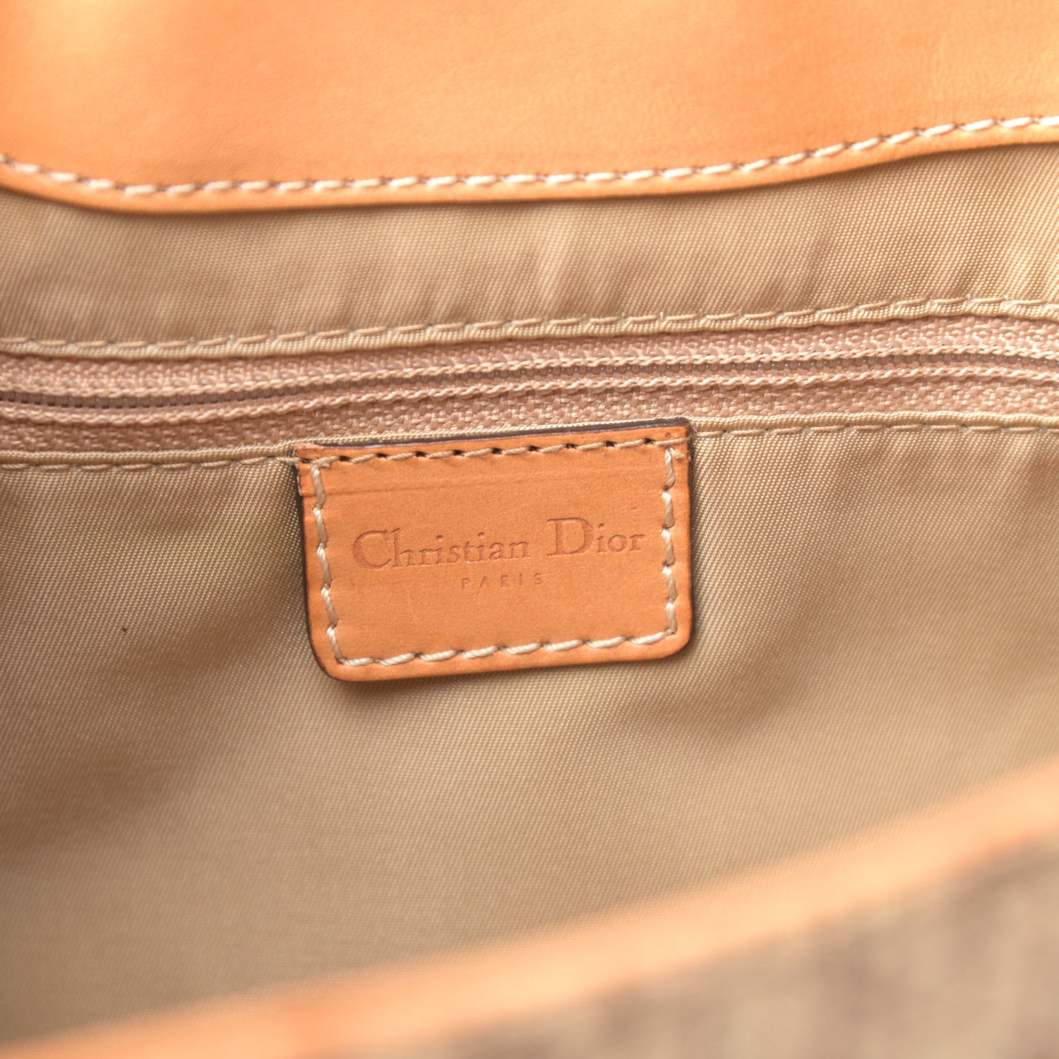 Christian Dior Calfskin Monogram Street Chic Large Columbus Ave Beige 6 of 9