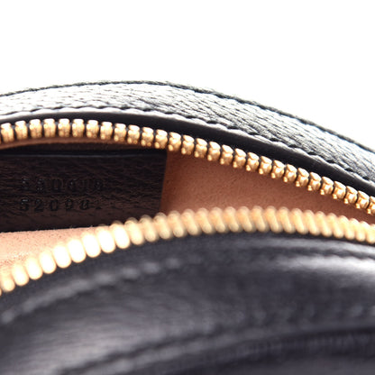 Gucci Grained Calfskin Web Mini Ophidia Round Shoulder Bag Black 7 of 10
