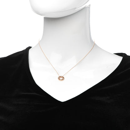 Tiffany 18K Rose Gold Diamond Atlas Pierced Pendant Necklace 2 of 5