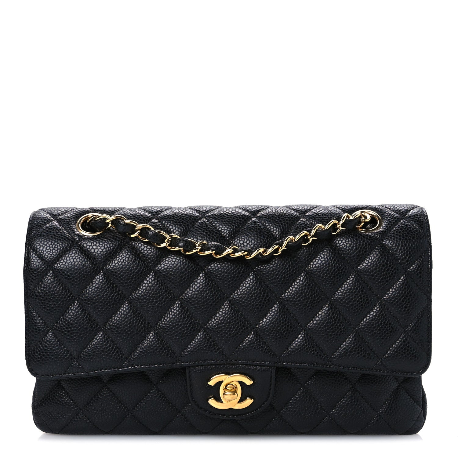 Chanel Caviar Quilted Medium Double Flap Black 1 of 11