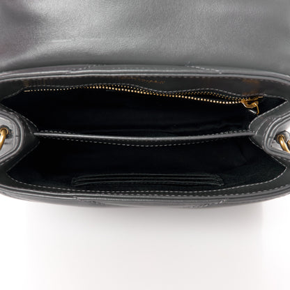 Saint Laurent Calfskin Y Quilted Monogram Toy Loulou Crossbody Bag Storm 5 of 11