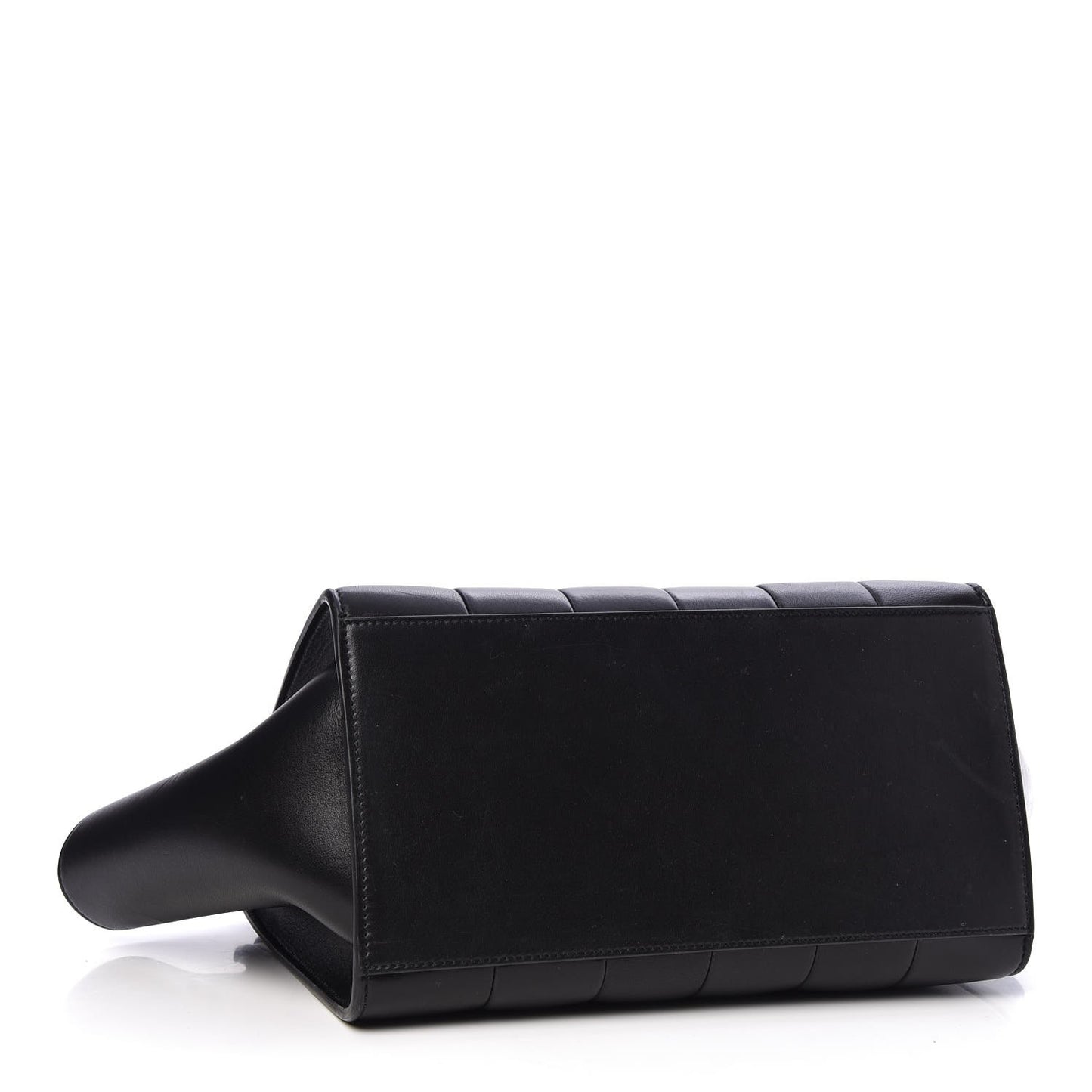 Lambskin Quilted Small Trapeze Black