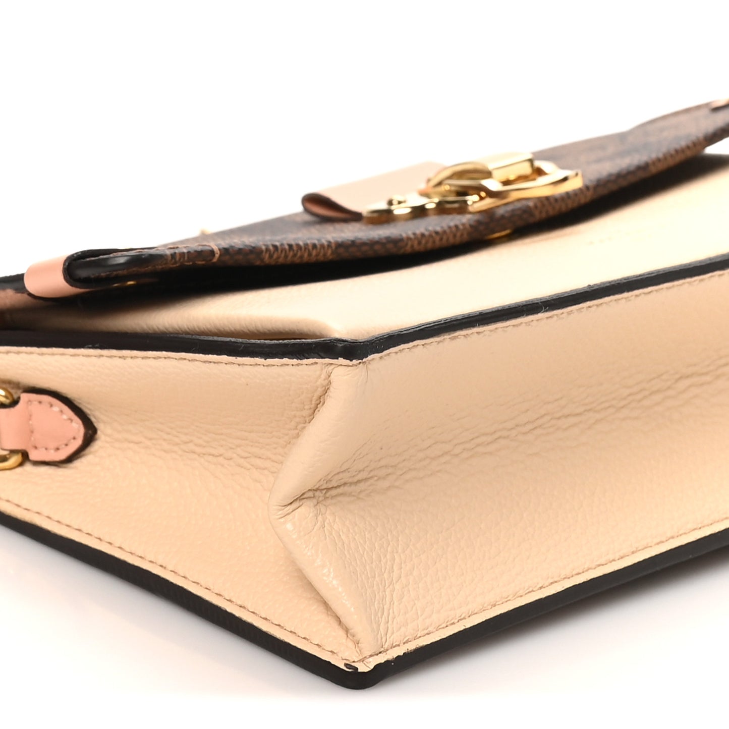 Damier Ebene Vavin Chain Wallet Creme