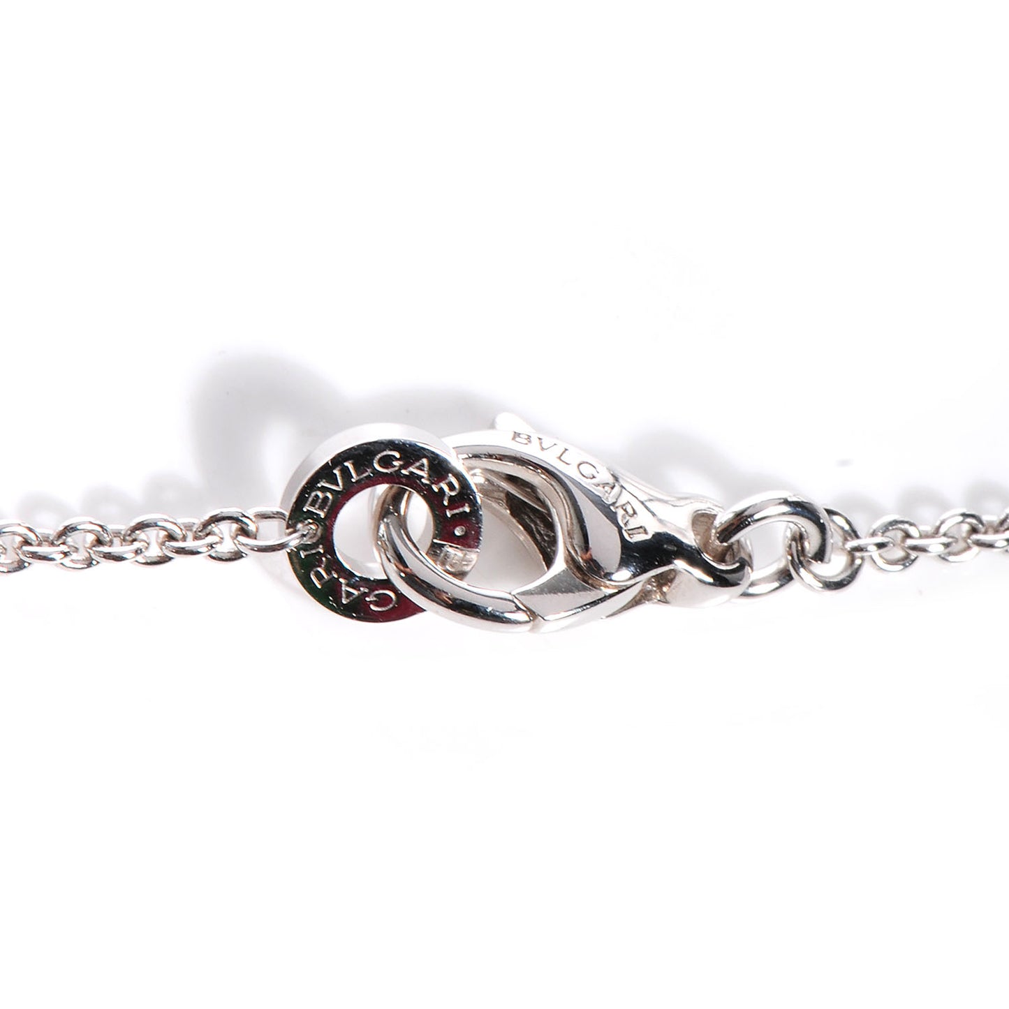 BVLGARI 18K White Gold Amethyst Blue Topaz B.Zero1 Necklace