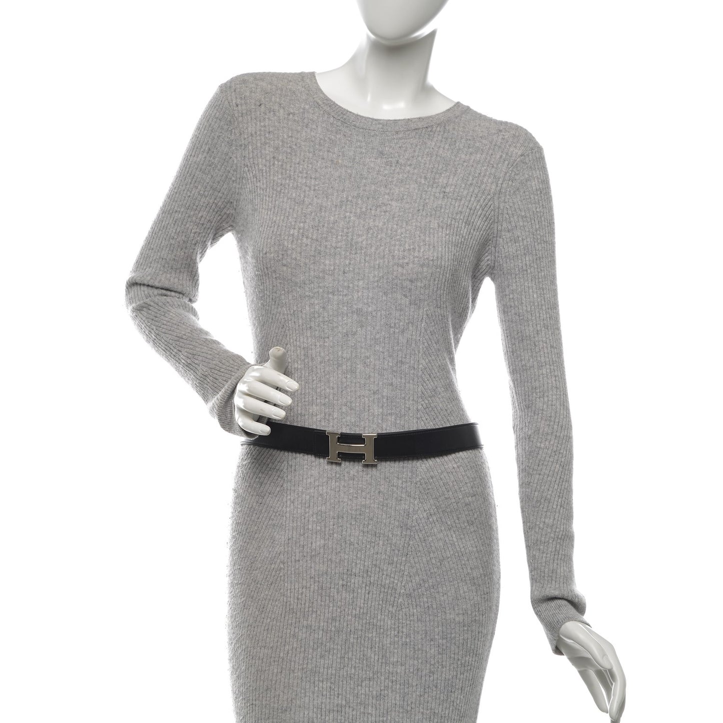 Swift Epsom 32mm H Belt 80 Black Chocolate