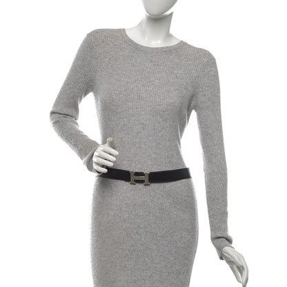 Hermes Swift Epsom 32mm H Belt 80 Black Chocolate 2 of 8