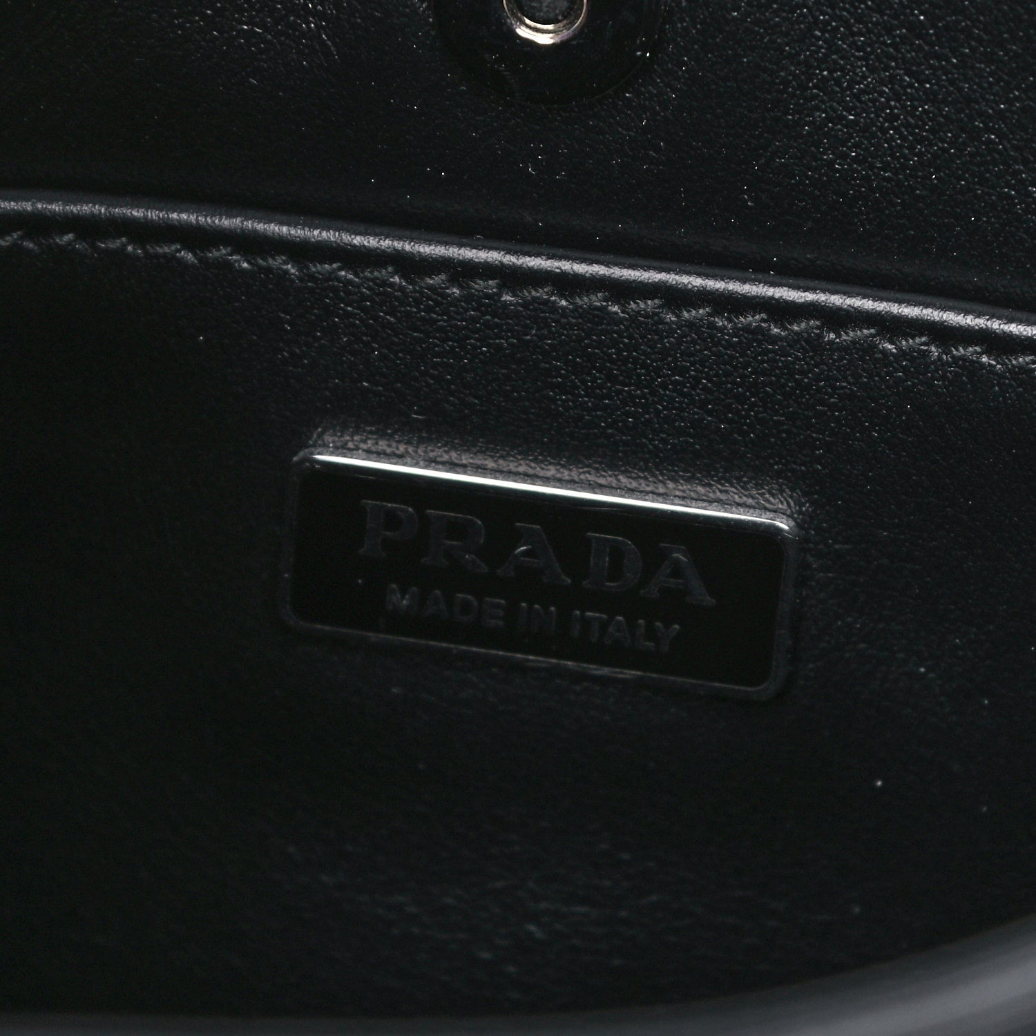 Prada Spazzolato Cleo Shoulder Bag Black 6 of 11