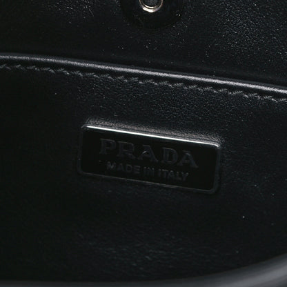 Prada Spazzolato Cleo Shoulder Bag Black 6 of 11