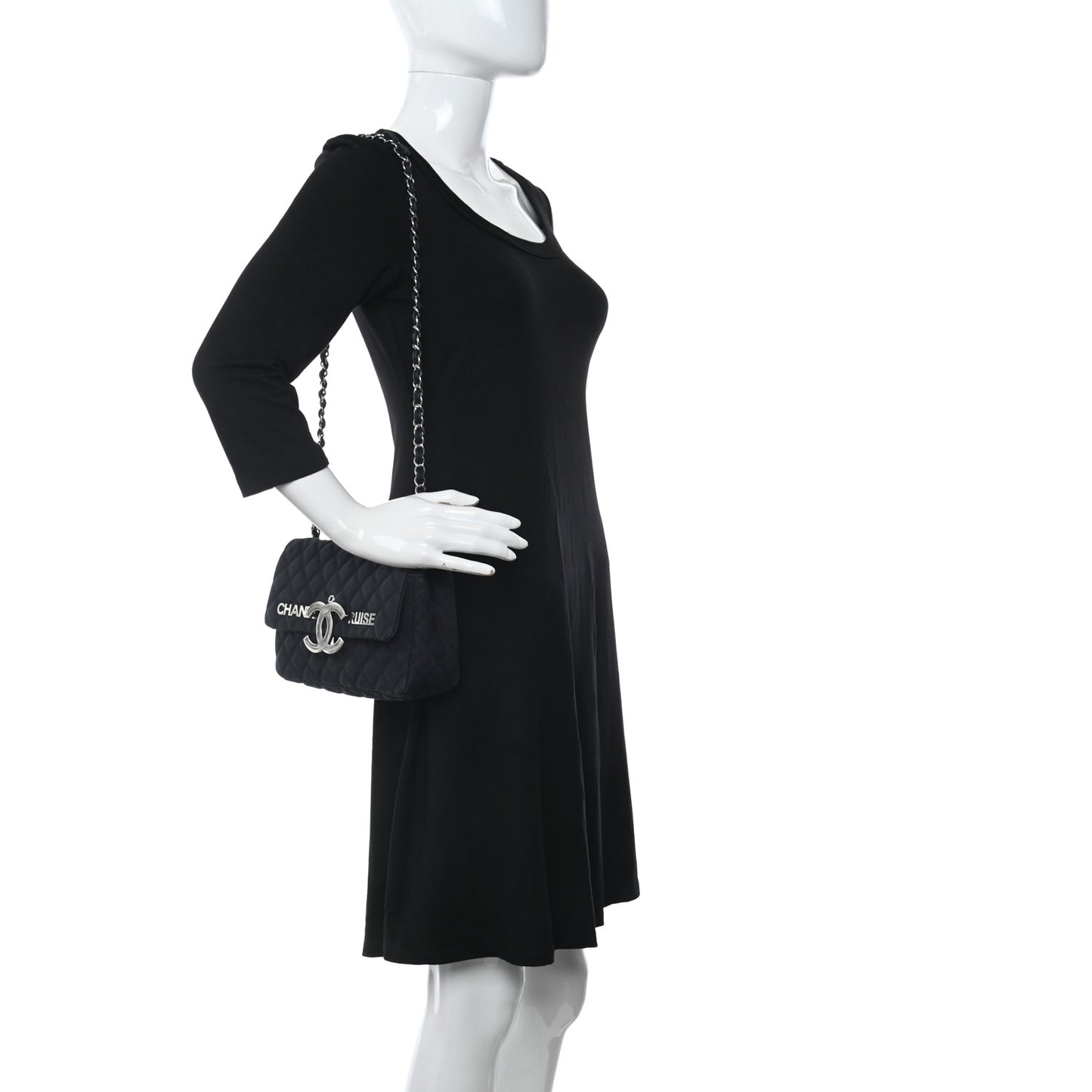 Canvas Quilted CC Cruise Flap Black