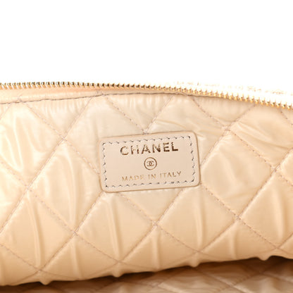 Chanel Canvas Medium Deauville Cosmetic Pouch Light Beige 6 of 8