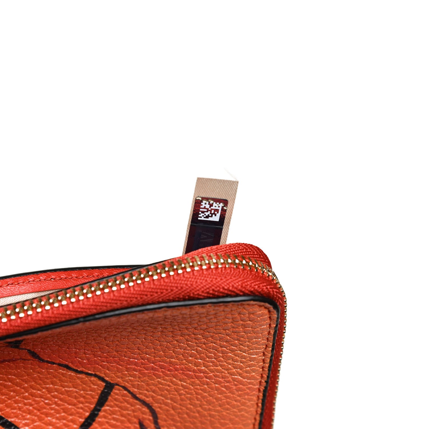 Chloe Calfskin Alphabet Purse Wallet Orange Multicolor 7 of 11