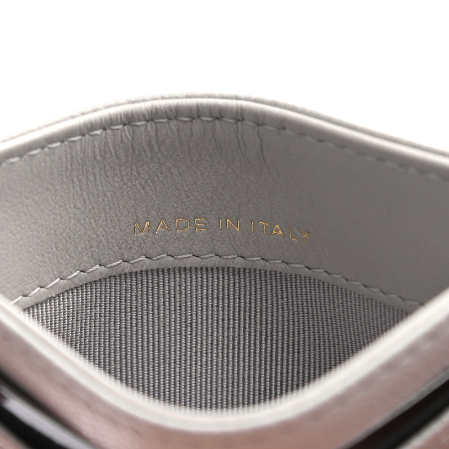 Chanel Caviar Quilted Card Holder Grey 7 of 8