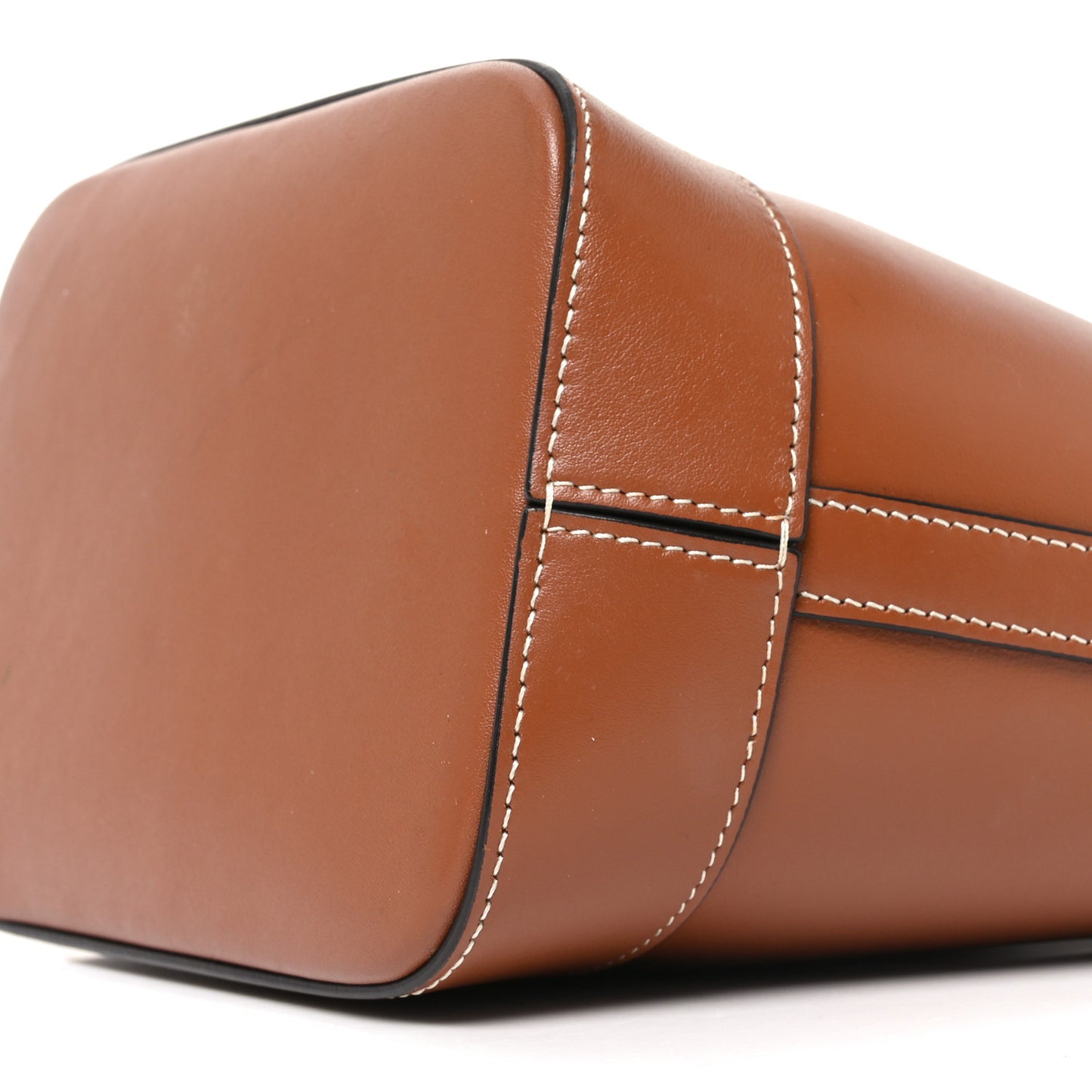 Smooth Calfskin Small Cuir Triomphe Bucket Bag Tan