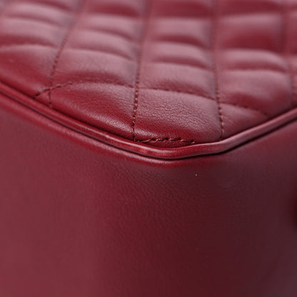 Chanel Calfskin Quilted CC Medium Vanity Case Dark Red 9 of 14