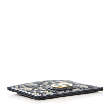 Christian Dior Oblique Calfskin Card Holder Black 4 of 6