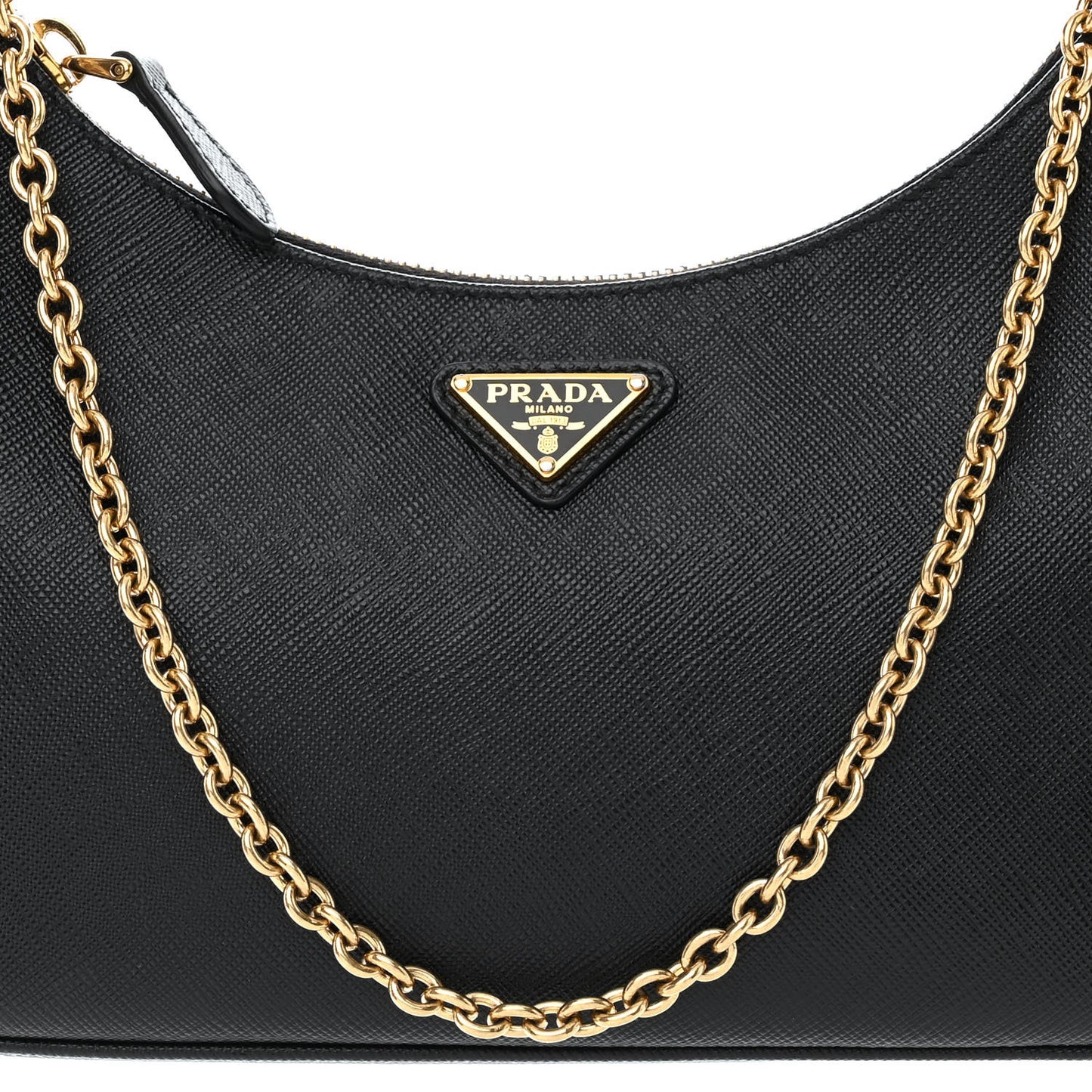 Saffiano Lux Re-Edition 2005 Shoulder Bag Black