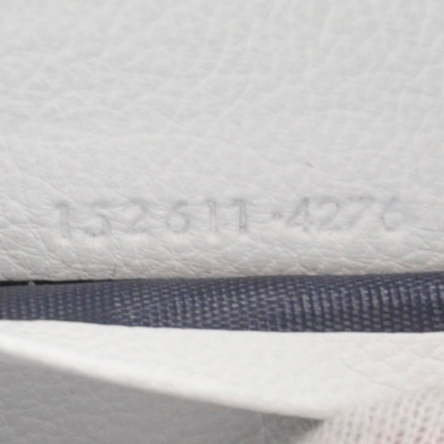 Leather Zip Around Wallet White