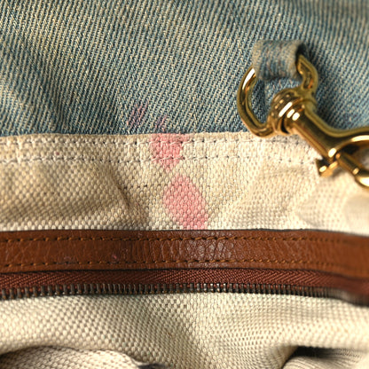 Gucci Denim Medium Soho Chain Shoulder Bag Blue 8 of 12