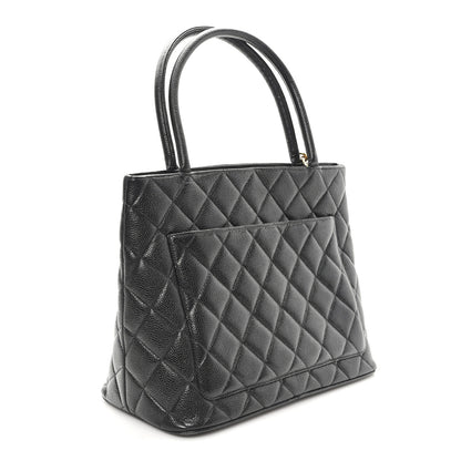 Chanel Caviar Quilted Medallion Tote Black 3 of 11