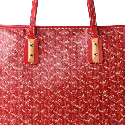 Goyard Goyardine Marquises Tote Red 9 of 9