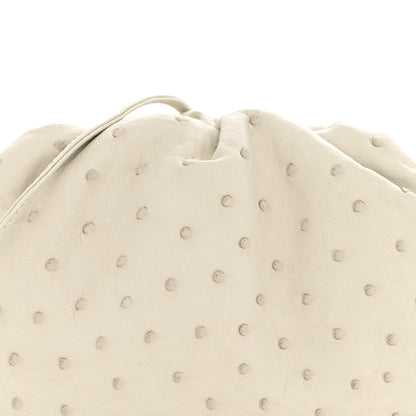 Bottega Veneta Ostrich The Mini Pouch White 8 of 10