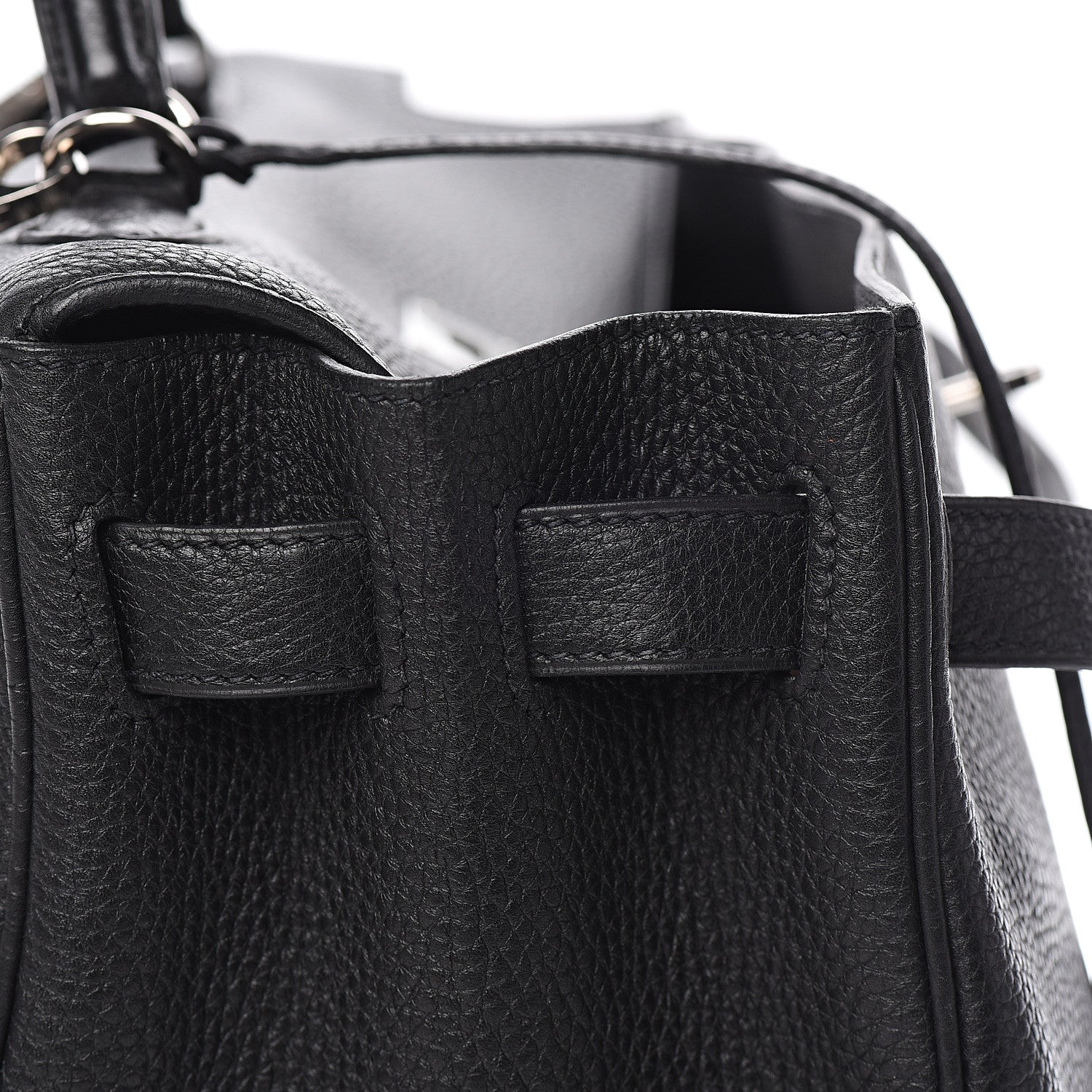 Hermes Taurillon Clemence Retourne Kelly 40 Black 24 of 34