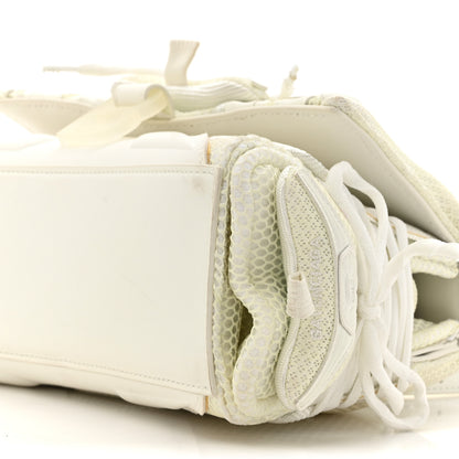 Balenciaga Faux Calfskin Fabric Glow In The Dark Small Sneakerhead Top Handle Bag White 8 of 13