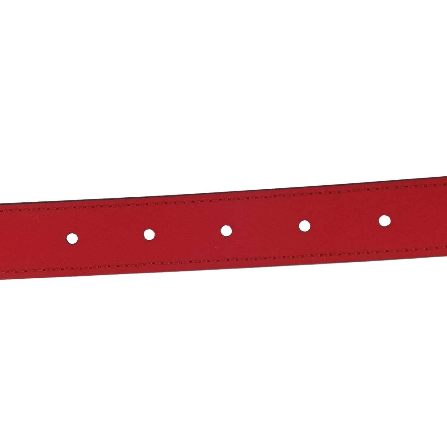 Moon Calfskin Torchon Double G 25mm Belt 65 26 Hibiscus Red