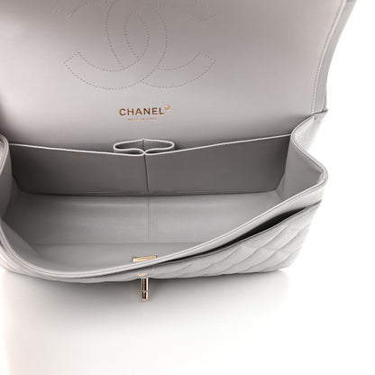 Chanel Caviar Quilted Jumbo Double Flap Grey 4 of 8