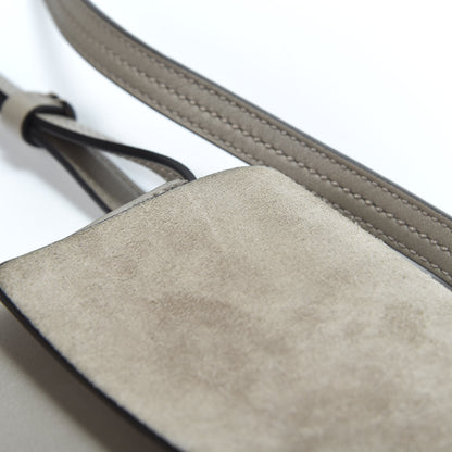 Chloe Suede Calfskin Small Faye Shoulder Bag Motty Grey 7 of 9