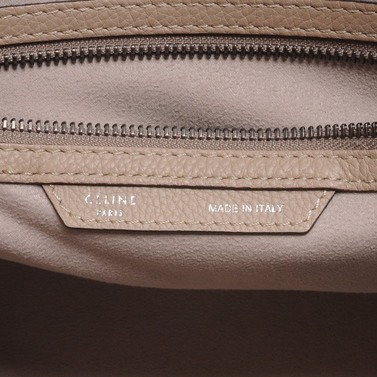 Drummed Calfskin Mini Luggage Dune