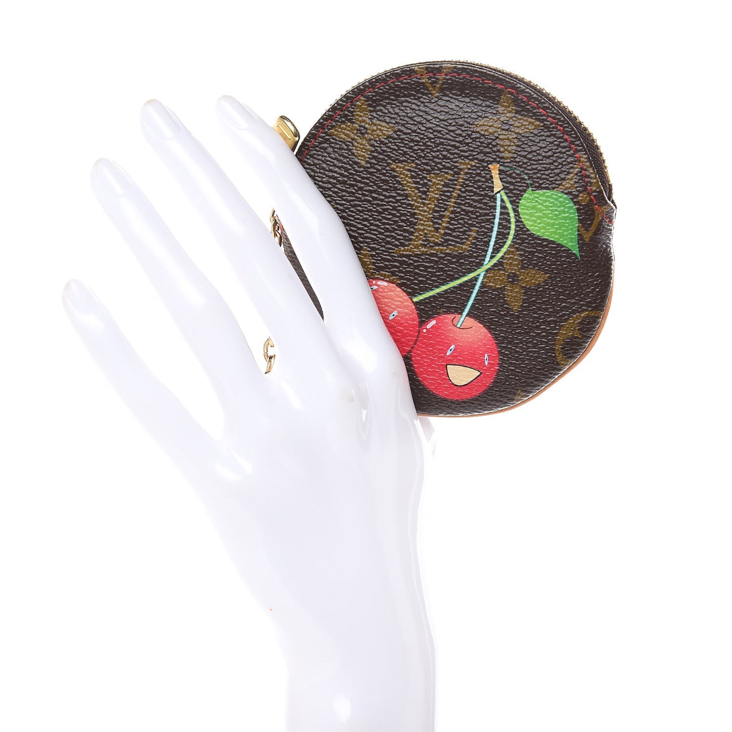 Monogram Cerises Round Coin Purse